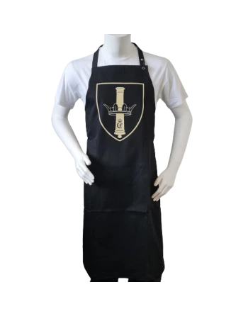 Forklæde m. Danske Artilleriregiments regimentsmærke