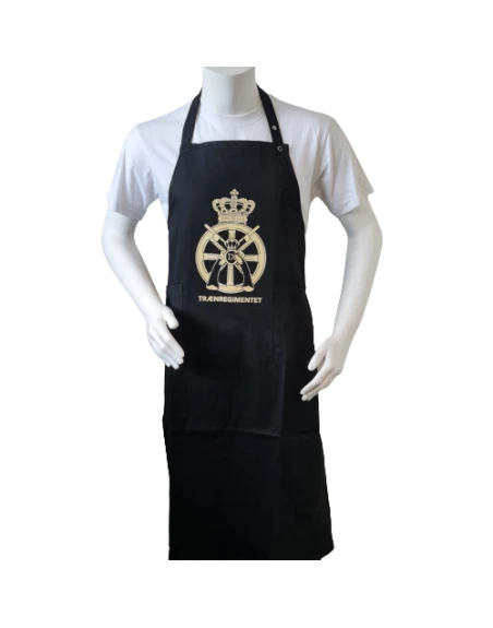 Forklæde m. Trænregimentets regimentsmærke