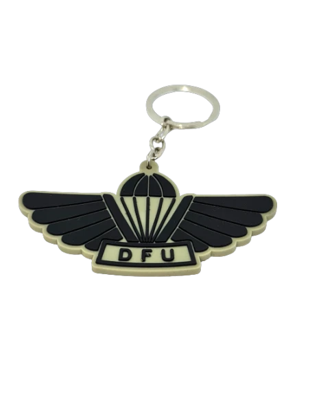 Key Hanger i PVC m. DFU Faldskærmsvinge