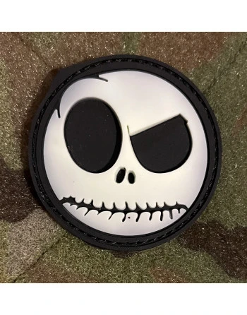 Nightmare Smiley 3D PVC Patch, Selvlysende