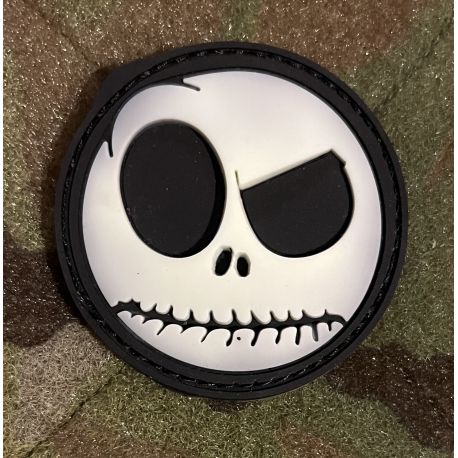 Nightmare Smiley 3D PVC Patch, Selvlysende
