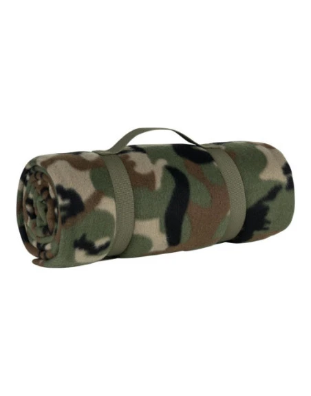 FOSCO - Fleece blanket, Woodland Camouflage