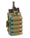 Warrior Assault Systems - SINGLE OPEN MAG POUCH 5.56MM W/ SHOTGUN STRIP, MultiCam