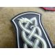 Thors Hammer med drage, PVC-Patch, Sort/Glow