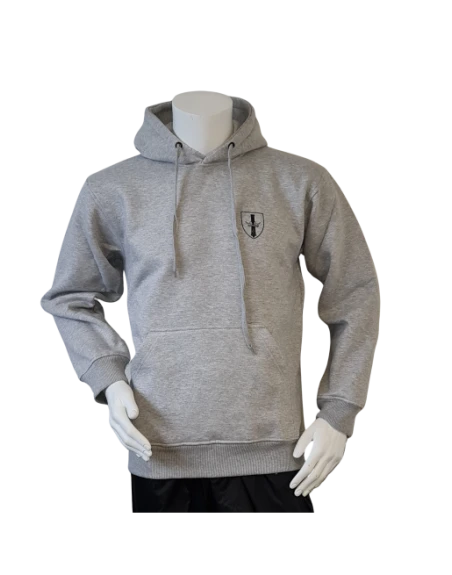 Lancer - Hoodie u/zip, DANSKE ARTILLERIREGIMENT, Grå