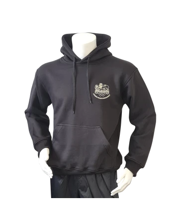 Lancer - Hoodie u/zip, JYDSKE DRAGONREGIMENT, Sort