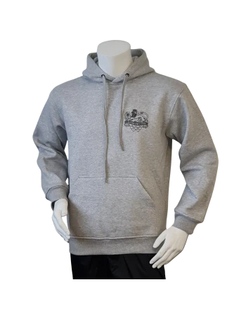 Lancer - Hoodie u/zip, JYDSKE DRAGONREGIMENT, Grå