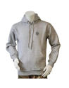Lancer - Hoodie u/zip, Grå med SLESVIGSKE FODREGIMENT tryk på ryg