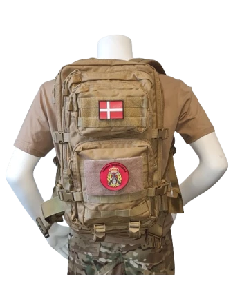 Rygsæk med Hærens Sergentskole-Patch, sæt