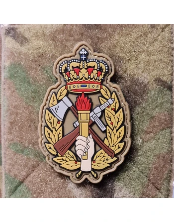 Hjemmeværnets mærke i PVC på velcro.