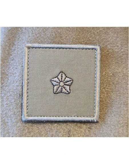 Gradstegn Secondløjtnant, khaki på Velcro