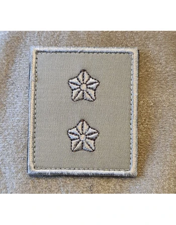 Gradstegn Premierløjtnant, khaki på Velcro
