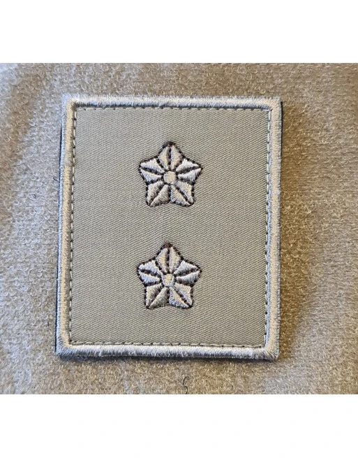 Gradstegn Premierløjtnant, khaki på Velcro