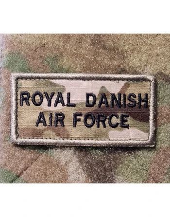 Royal Danish Air Force (Delt) ærmemærke, MultiCam på velcro