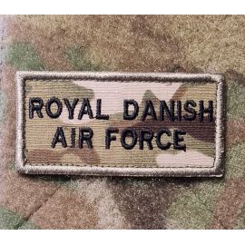 Royal Danish Air Force (Delt) ærmemærke, MultiCam på velcro