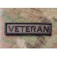 Veteran, Grøn/Sort (8x2 cm) med velcro