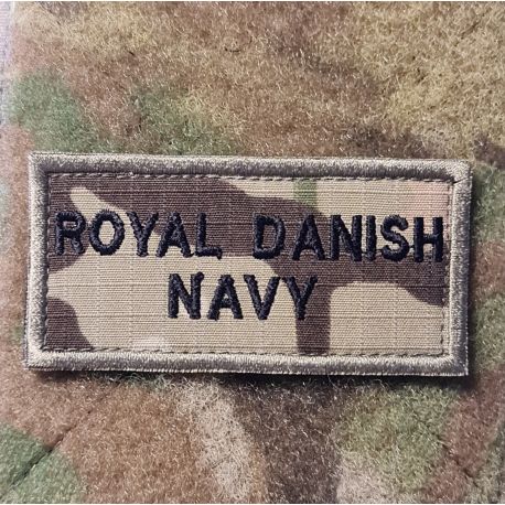 ROYAL DANISH NAVY ærmemærke, MultiCam på velcro