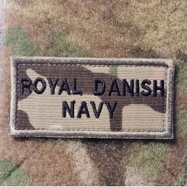 ROYAL DANISH NAVY ærmemærke, MultiCam på velcro