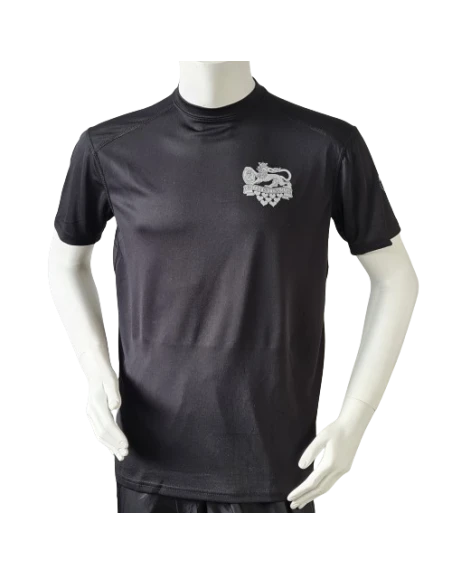 Lancer Løbetrøje med Jydske Dragonregiment - reflekstryk, Sort