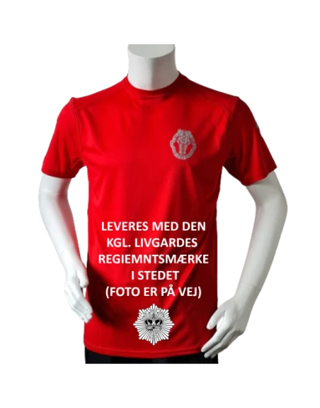 Lancer Løbetrøje med Den Kgl. Livgarde - reflekstryk, Rød