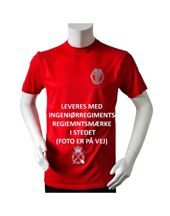 Lancer Løbetrøje med Ingeniørregiment - reflekstryk, Rød