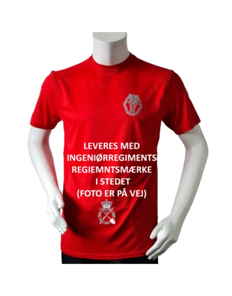 Lancer Løbetrøje med Ingeniørregiment - reflekstryk, Rød