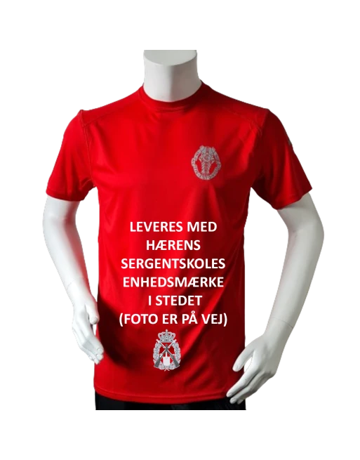 Lancer Løbetrøje med Hærens Sergentskole - reflekstryk, Rød