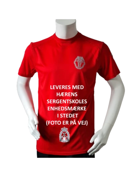 Lancer Løbetrøje med Hærens Sergentskole - reflekstryk, Rød