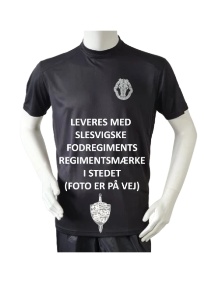 Lancer Løbetrøje med Slesvigske Fodregiment - reflekstryk, Sort