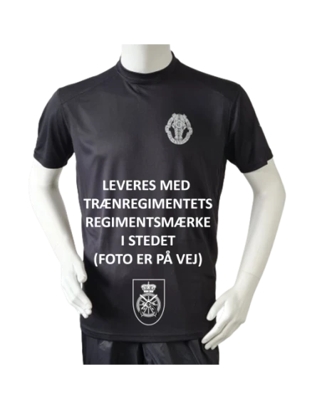 Lancer Løbetrøje med Trænregimentet - reflekstryk, Sort