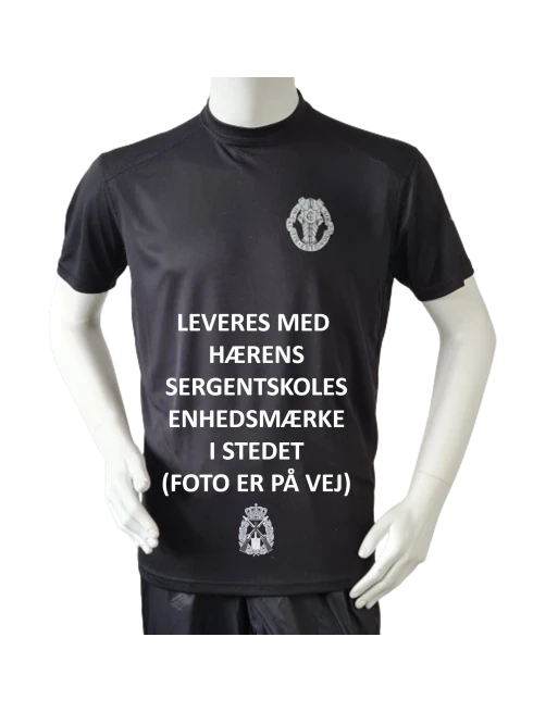 Lancer Løbetrøje med Hærens Sergentskole - reflekstryk, Sort