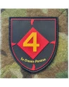 Jydske Dragonregiment, Ruder 4, Skjold PVC mærke på velcro