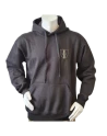 Lancer - Hoodie u/zip, Sort med DANSKE ARTILLERIREGIMENT tryk på ryg
