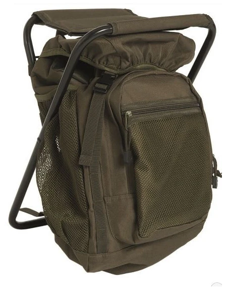 MIL-TEC - Backpack with chair, Olive