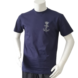 Lancer – T-shirt med Søværnets Enhedsmærke tryk på bryst, Marineblå