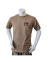 Lancer – T-shirt med Fløjkompagniets Enhedsmærke tryk på bryst, MTS-Khaki