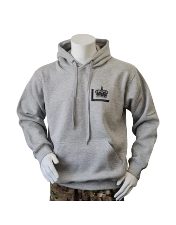 Lancer - Hoodie, med Fløjkompagniet-tryk på ryg, Grå