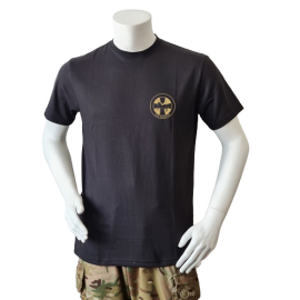 Lancer T-shirt med Hjemmeværnskompagni Horsens, tryk på bryst, sort