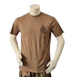 Lancer T-shirt med Marinehjemmeværnet, tryk på bryst, MTS-Khaki
