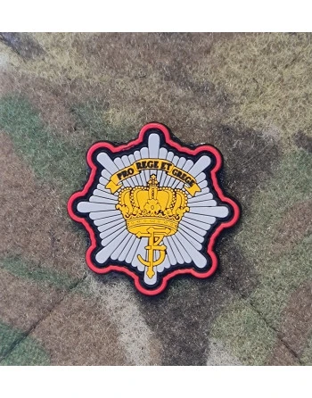 DDen Kongelige Livgarde, sol, Lille PVC mærke på velcro