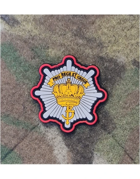 DDen Kongelige Livgarde, sol, Lille PVC mærke på velcro