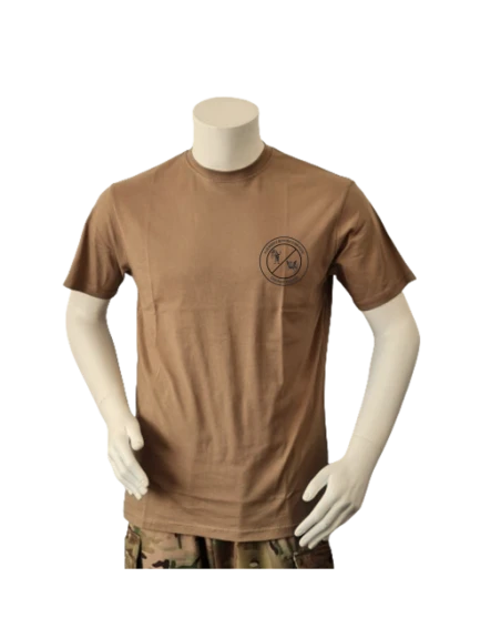 Lancer T-shirt med HVK Odense Dalum, tryk på bryst, MTS-Khaki