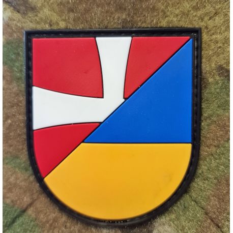 Denmark/Ukraine Shield, PVC patch with Velcro