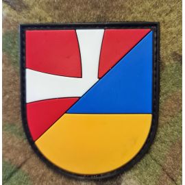 Denmark/Ukraine Shield, PVC patch with Velcro