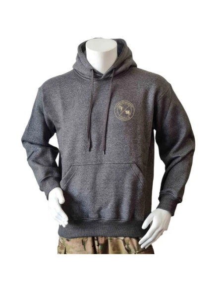 Lancer Hoodie, Mørkegrå med HVK Odense Dalum tryk på ryg