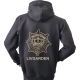 Lancer - Hoodie u/zip, LIVGARDEN, Sort