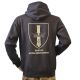 Lancer - Hoodie u/zip, DANSKE ARTILLERIREGIMENT, Sort