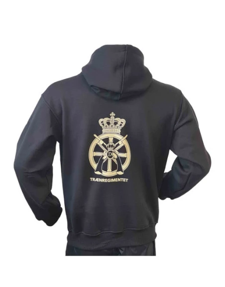Lancer - Hoodie u/zip, TRÆNREGIMENTET, Sort