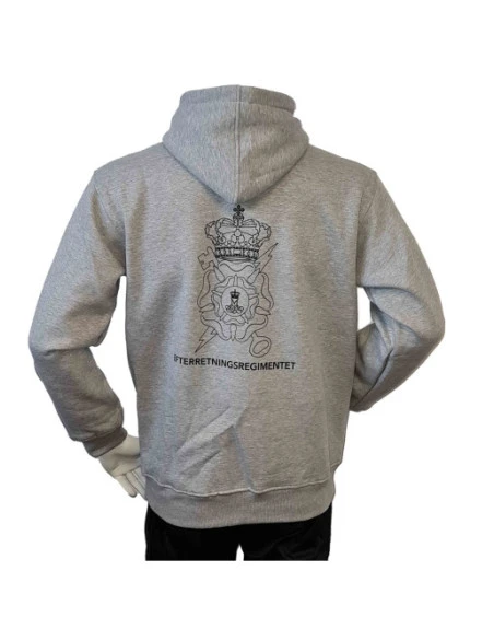 Lancer - Hoodie u/zip, EFTERRETNINSGREGIMENTET, Grå