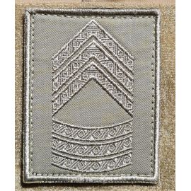 Rank Senior Sergeant, khaki on Velcro